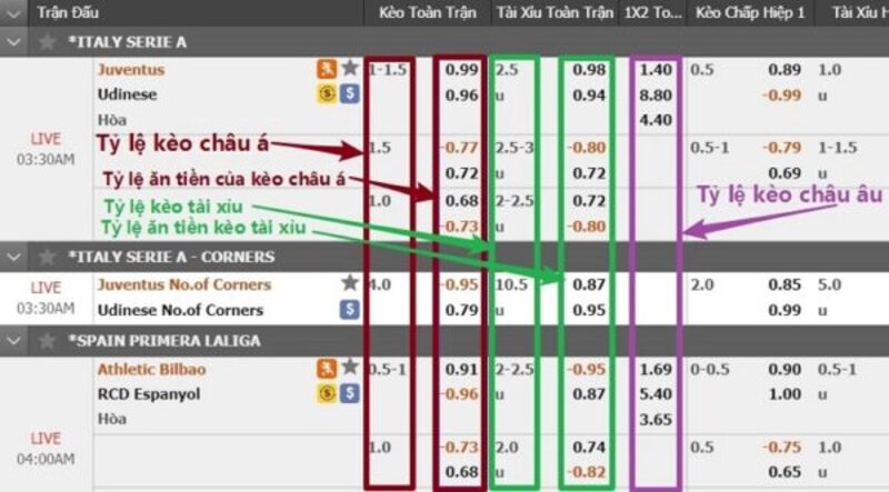Mỗi trang cược sẽ có cách tính khác nhau nên người chơi cần linh hoạt áp dụng