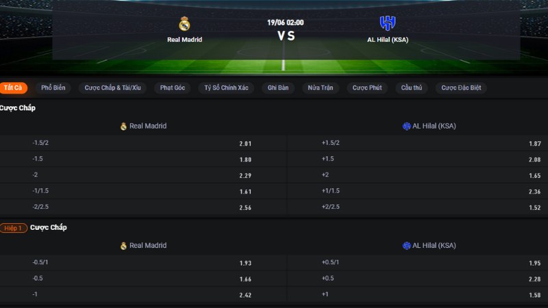  Real Madrid vs Al Hilal 