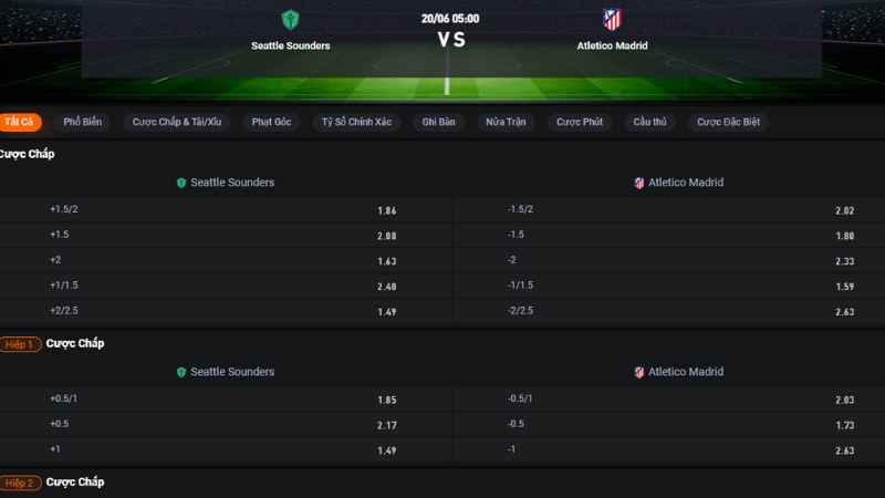 Seattle Sounders vs Atletico Madrid