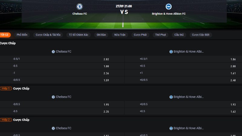 Chelsea và Brighton