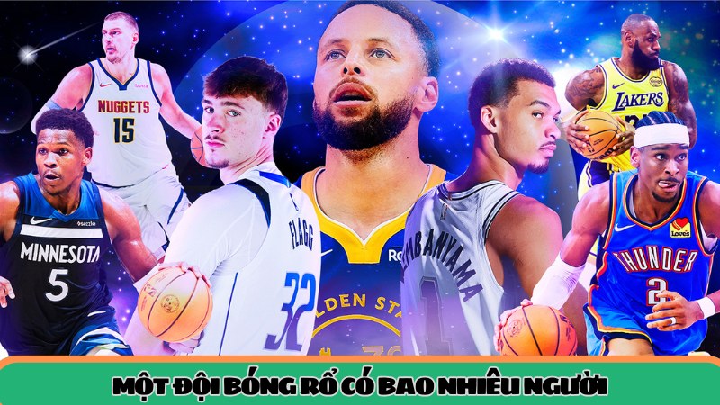 Một đội bóng rổ có bao nhiêu người